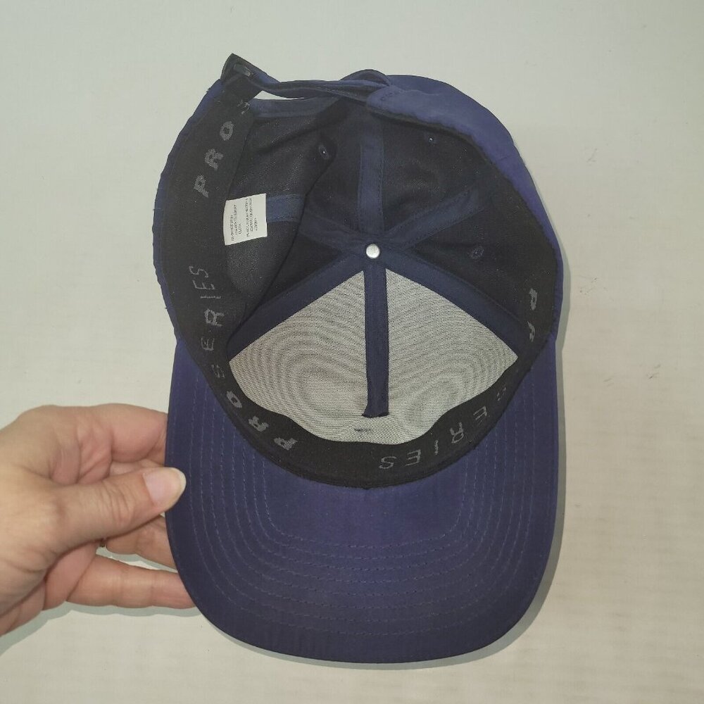 Pro Series Hat Cap Mens Golf Blue Performance Logo‎ Hook & Loop Back - Picture 8 of 10